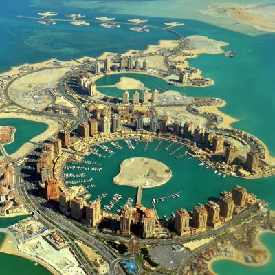 The artificial island, The Pearl-Qatar