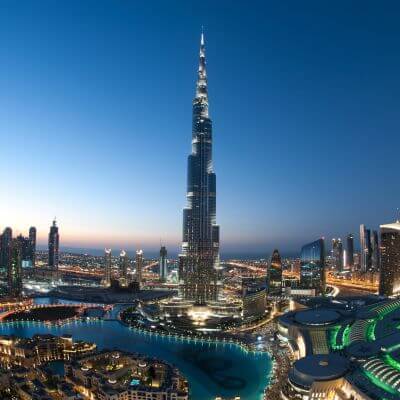 Burj Khalifa at night