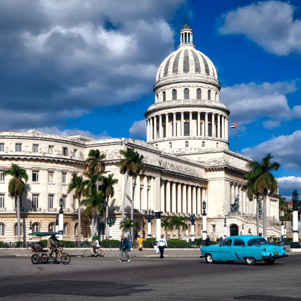 New Year in Cuba with a classic car in Havana