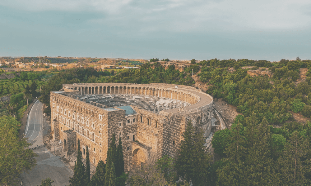 The ancient theatre in Side